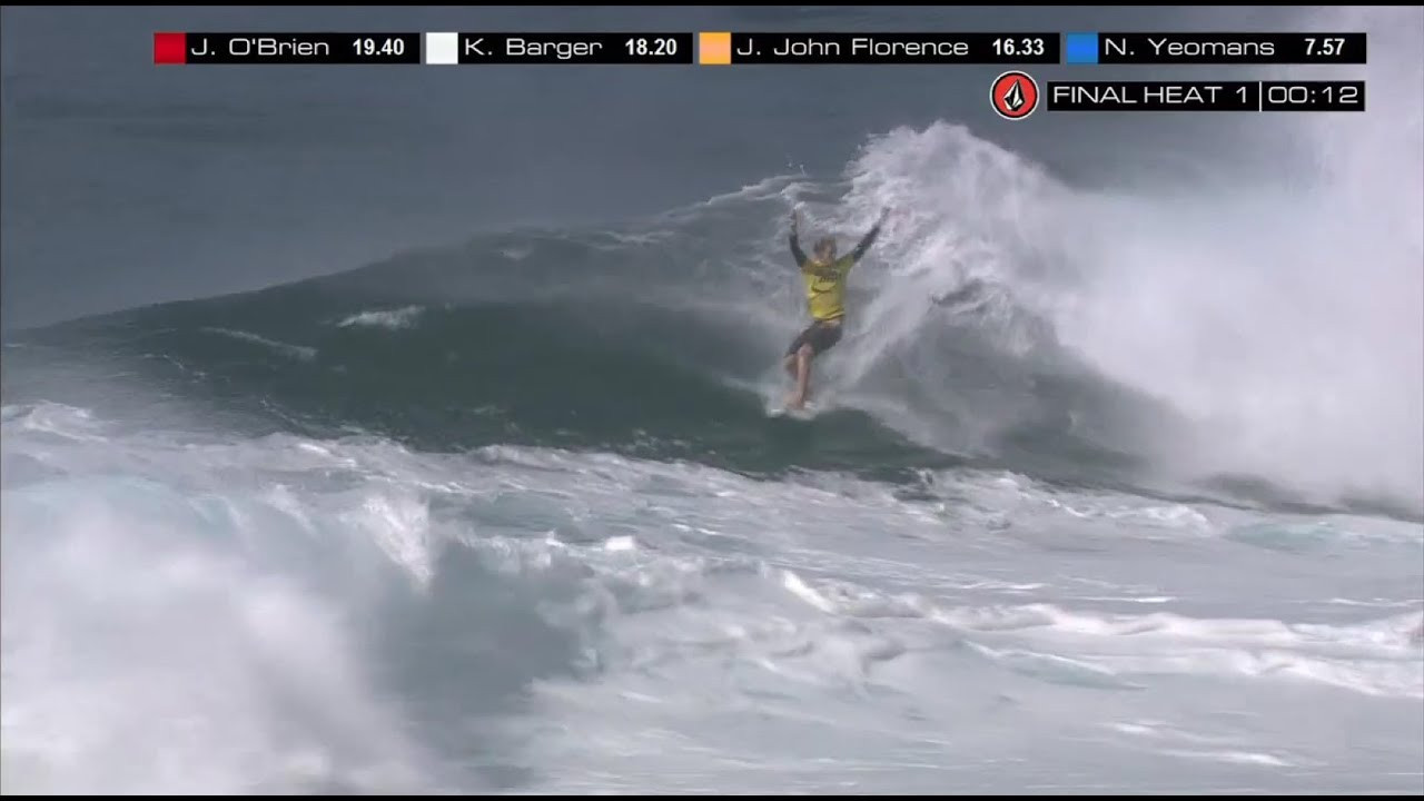This is the entire Volcom Pipe Pro 2012 Final. Watch John John Florence, Jamie O'Brien, Kai Barger and Nate Yeomans battle it out in what some are saying was the greatest final at Pipeline Ever!