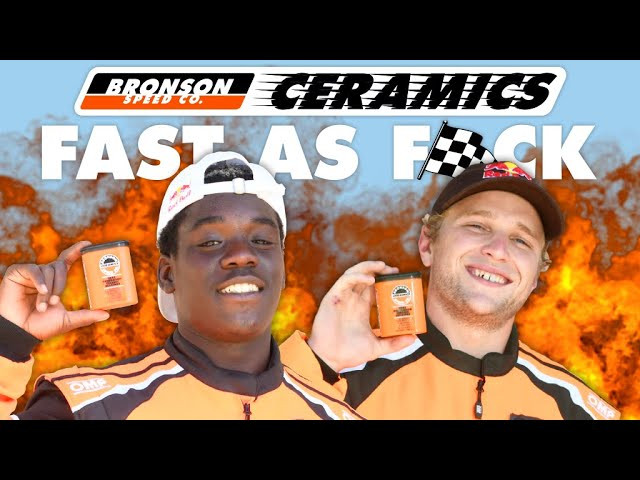 ▶️ Subscribe to the Next Generation Channel:<br />http://bronsonspeedco.com/<br /><br />Jamie Foy & Zion Wright hit the race track with the NEW Bronson Ceramic Bearings - They're FAST AS F🏁CK. 🏎💨🏁Not riding skateboardings fastest bearings?! Check your local skateshop for 'em now!<br /><br />High Density Ceramic Balls – Precision made, Hot Isostatic Pressure Sintered (HIPS) Silicon Nitride ceramic balls are super-fast, smooth rolling, and durable for extended use. Deep Groove Raceways – Balls roll deep in raceway channels – reduces side impact damage & breakage.<br /><br />Bearing Cleaning Unit Package – Case doubles as a bearing cleaning unit by following the included instruction sheet.<br /><br />Follow Zion Wright: https://www.instagram.com/zionwright/<br />Follow Jamie Foy: https://www.instagram.com/jamie_foy/<br /><br />Filmed/Edited by Tylre Wilcox: https://www.instagram.com/tylrewilcox/<br />Additional editing by Lee Charron<br /><br />Follow us on Instagram: https://instagram.com/bronsonspeedco/​<br />Follow us on Twitter: https://twitter.com/bronsonspeedco​<br />Like us on Facebook: https://www.facebook.com/BronsonSpeedCo/