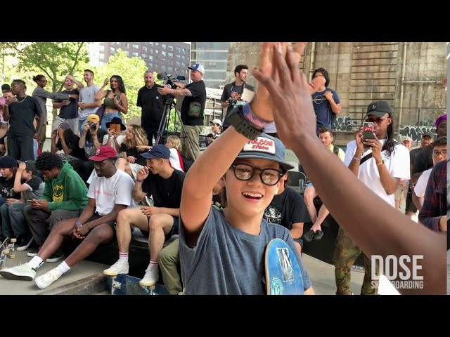 Looking to up your skateboarding game? Look no further than this tutorial with New York City pro skater Jiro Platt. In this video, Jiro breaks down the front feeble, a classic street trick that every skater should have in their arsenal. He takes you step by step through the process, from setting up your approach to getting into the grind, all while sharing tips and tricks he's learned from years of experience skating the city. Whether you're just starting out or looking to refine your skills, this tutorial is a must-watch for any aspiring street skater. So grab your board and get ready to learn from one of the best in the game!<br /><br />About the front feeble:<br />The front feeble is a popular skateboarding trick that involves sliding the skateboard on its trucks along a rail or ledge with the front trucks grinding, while the back trucks hang over the edge of the rail or ledge. The name "front feeble" comes from the fact that the trick looks similar to a backside feeble grind, but with the skateboarder facing forward.<br /><br />To perform a front feeble, the skateboarder must approach the rail or ledge at a comfortable speed and ollie onto it with the front trucks angled slightly towards the rail. As the front trucks make contact with the rail, the skateboarder must shift their weight towards the front foot and lock the front truck onto the rail, while keeping the back trucks hanging over the edge.<br /><br />Once the skateboarder is in the feeble position, they must maintain their balance by shifting their weight and keeping their body centered over the skateboard. To exit the trick, the skateboarder can either pop out of the feeble and land back on the ground or continue to slide along the rail or ledge before dismounting.<br /><br />The front feeble is a challenging trick that requires precise balance, timing, and control. It is often included in skateboarding competitions and is a favorite among advanced skateboarders who are looking to push their skills to the next level.<br /><br />✅ Sub To The Channel For More Videos: https://youtube.com/doseskateboarding<br /><br />👉 Visit: http://doseskateboarding.com<br />👉 Follow: http://instagram.com/doseskateboarding/<br />👉 Twitter: https://twitter.com/doseskate<br />👉 TIKTOK https://www.tiktok.com/@doseskateboarding<br /><br />Follow Jiro on Instagram: http://instagram.com/jirodreamsofskating<br />Video filmed and edited by: http://instagram.com/extracrispynyc<br /><br />Subscribe to DOSE for more skate event recaps!<br />Find News About Skateboarding Every Day at http://doseskateboarding.com