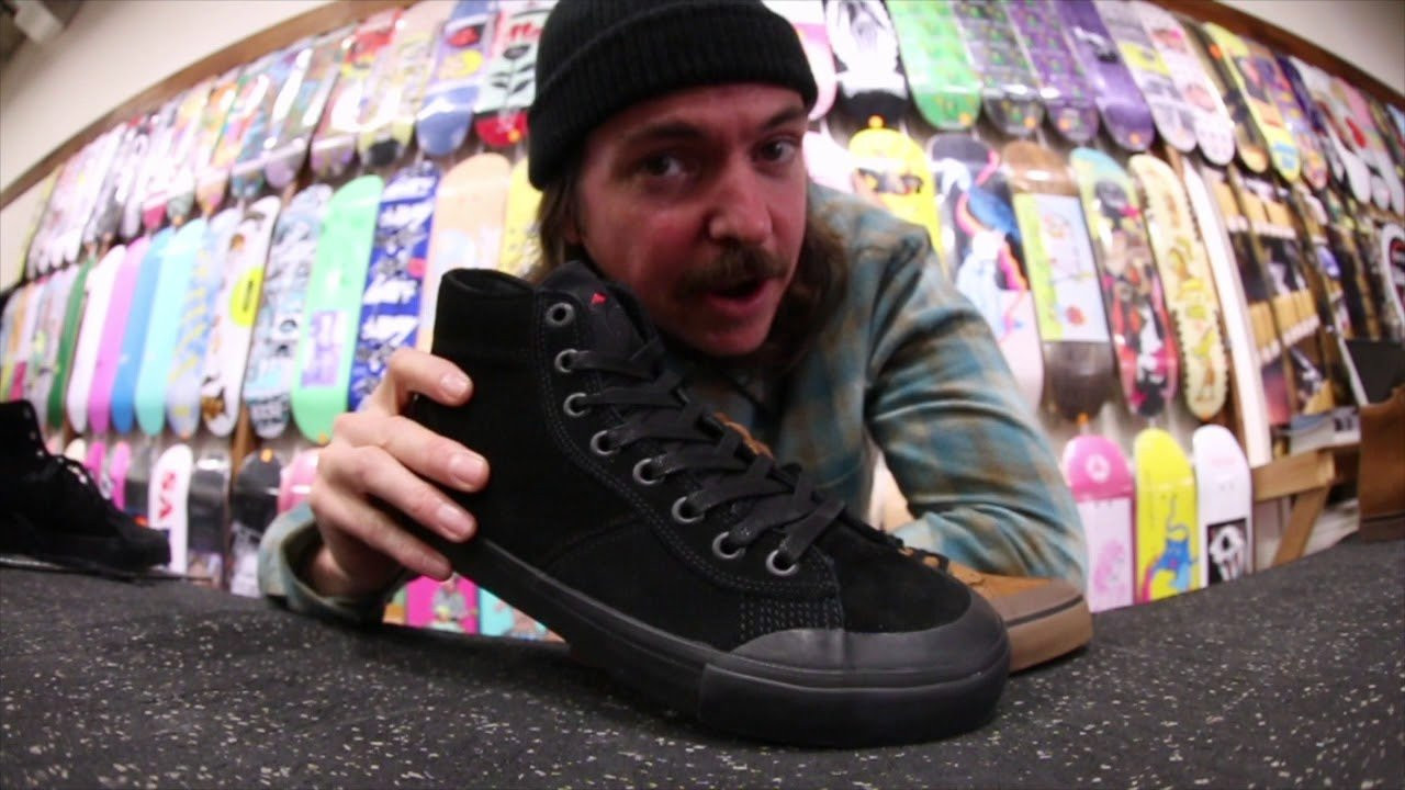 Shop the Indicator High Widow at Emerica X Black Friday Indicator High Shoes at https://shop.ccs.com/emerica-x-black-friday-indicator-high-shoes-black-black-black-10-0<br /><br />The Indicator High is a great option for skaters looking for an Emerica High Top. Ankle support, vulcanized construction, and a rubber toecap help keep this shoe familiar as well as durable. For this CCS Productivity Review, we decided to look at two signature colorways of the Indicator High: the Indicator High x Pendleton and the Indicator High Widow. Both shoes offer added warmth for cold weather skating, while the Indicator High x Pendleton features a weatherproofed tongue that repels moisture, as well as Pendleton flannel liners, nubuck/full grain leather uppers, and waxed cotton laces. The Indicator High Widow is part of the Emerica Widow Pack and features a black on black colorway with Black widow details throughout.<br /><br />Shop all Emerica Shoes at https://shop.ccs.com/shoes/emerica<br /><br />SUBSCRIBE to CCS YouTube: http://tinyurl.com/lmje4o6<br />Like CCS on FACEBOOK: https://www.facebook.com/ccs.skate<br />Follow CCS on INSTAGRAM: https://instagram.com/ccs<br />Follow CCS on TWITTER: http://twitter.com/CCS_skate<br />Check the WEBSITE: http://ccs.com/<br />Don't Forget SNAPCHAT: CCSskate