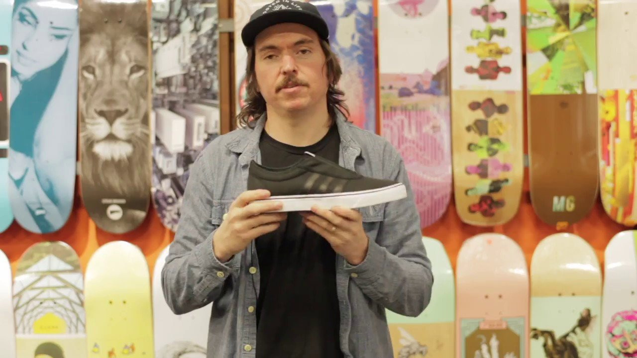 The uppers on the Adidas Kung-Fu are made of a lightweight twill canvas with an elastic tongue, making them super lightweight and easy to slip on and off. On the inside they feature a comfortable textile lining and a comfortable die-cut eva foam sockliner for cushion and support. The sole is made of the grippy vulcanized outsole we’ve all come to expect from Adidas Skateboarding. These shoes look like they will be a lot of fun to skate this summer, and if and when you’re done with them, they’ll make excellent river shoes or shoes for heading to the market when the asphalt is too damn hot for sandals or bare feet.