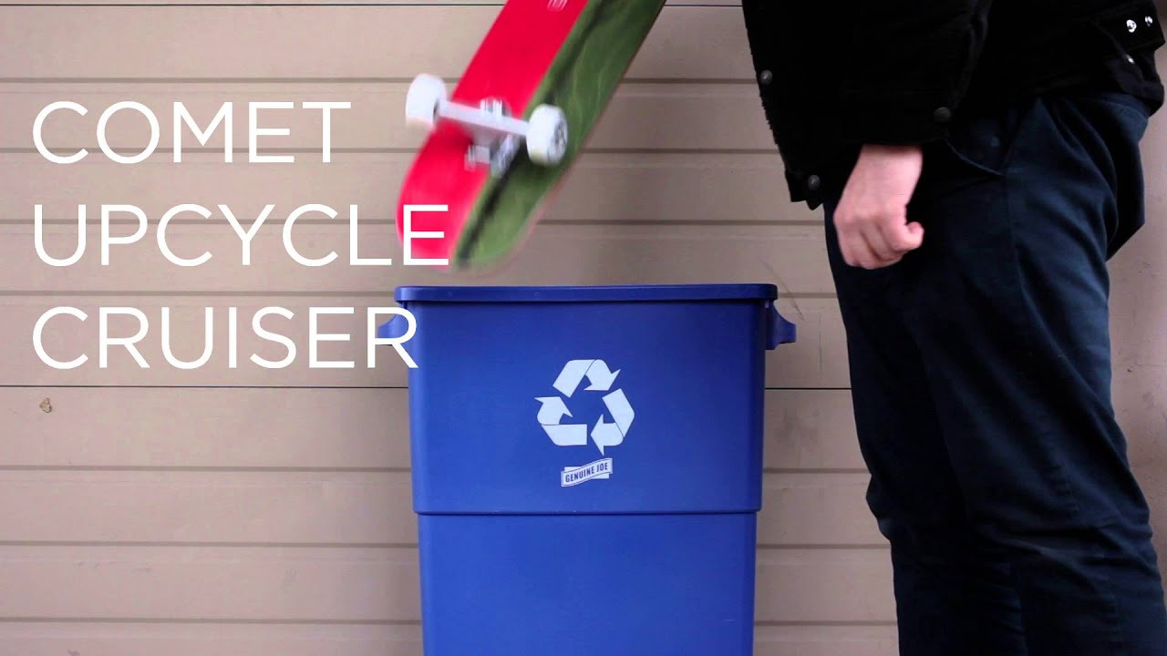 With landfills piling up all around us, it’s becoming increasingly obvious that we need to stop producing so much waste. Of course it’s easier said than done and everybody is trying to do their part, but one of those parts just got a little easier! Thanks to Comet and their Upcycle program, you can make your trip up the street to the corner store a little greener. These Upcycle decks are 100% made from recycled skateboard scraps. That’s right, the world’s first skateboard made of skateboards! Pick one up and feel a little less guilty about that long shower you took this morning.<br /><br />Swoop up an Upcycle here: <br /><br />https://shop.ccs.com/comet-upcycle-skateboard-cruiser-complete<br /><br />SUBSCRIBE to CCS YouTube: http://tinyurl.com/lmje4o6<br />Like CCS on FACEBOOK: https://www.facebook.com/ccs.skate<br />Follow CCS on INSTAGRAM: https://instagram.com/ccs_skate/<br />Follow CCS on TWITTER: http://twitter.com/CCS_skate<br />Check the WEBSITE: http://ccs.com/<br />Don't Forget SNAPCHAT : CCSskate