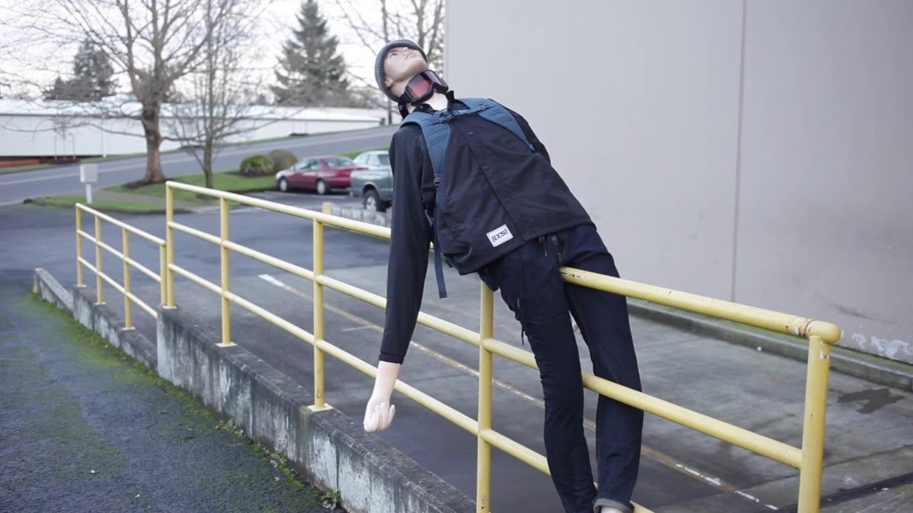 In case you didn’t get enough stupidity in the first episode, where both Japanese and American made cars demolish Gene, he’s back again! This time Gene caught the Adrenalin bug and decided it would be a good idea to go for a BASE jump off the roof of CCS. Sadly, he grabbed the wrong pack. Why there was a backpack full of toilet paper on the roof is just as confusing as why he thought a 50-foot BASE jump would work. Luckily for him the strong denim in CCS Jeans saved him from mutilation. We’re sure it still hurt, though.<br /><br />SUBSCRIBE to CCS YouTube: http://tinyurl.com/lmje4o6<br />Like CCS on FACEBOOK: https://www.facebook.com/ccs.skate<br />Follow CCS on INSTAGRAM: https://instagram.com/ccs_skate/<br />Follow CCS on TWITTER: http://twitter.com/CCS_skate<br />Check the WEBSITE: http://ccs.com/<br />Don't Forget SNAPCHAT : CCSskate