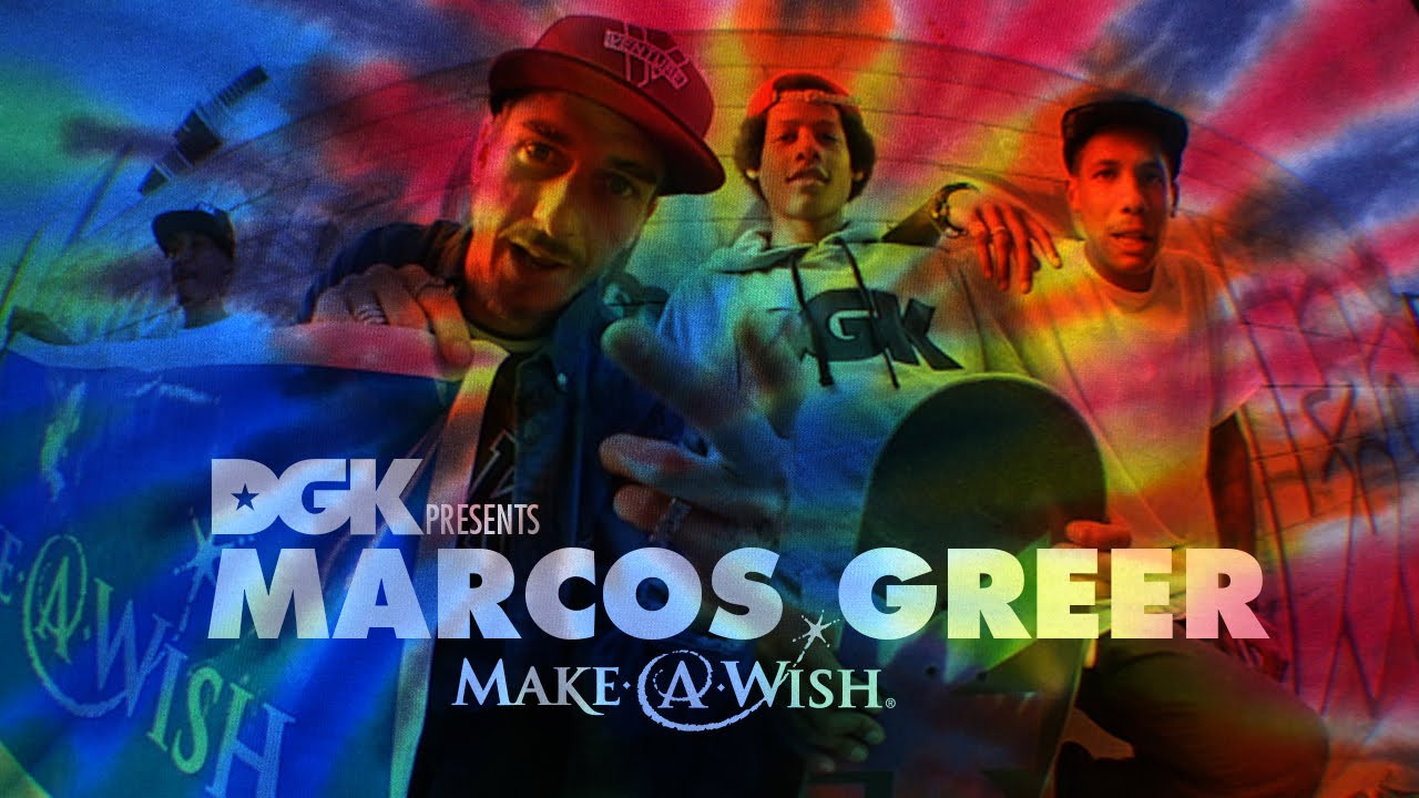 Marcos Russell-Greer ( @rtw.marcos ) is a fourteen year old skater from Berkeley, CA that was born with Cystic Fibrosis. As a result of his condition, Marcos has to do breathing treatments twice a day in order to stay healthy and avoid infections that could result in a trip to the hospital. Given his passion for skateboarding and DGK, when given the opportunity to get virtually anything he wanted through the Make A Wish program Marcos chose to meet the DGK team. Read more about Marcos and DGK in the new Kayo Mag, in stores now. <br />#dgk #makeawish<br /><br />FOLLOW DGK AT:<br />SITE: http://www.dgk.com<br />FACEBOOK: http://www.facebook.com/DGK<br />TWITTER: http://www.twitter.com/DGK<br />INSTAGRAM: http://www.instagram.com/DGK