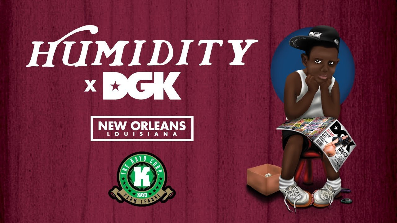 Started by Philly Santosuosso in 1996, Humidity is located in the historic French Quarter which is best known for its epic Mardi Gras celebration, amazing jazz music, and mouth watering Cajun cuisine. Philly and Humidity do a ton to support the local scene in New Orleans which is extremely important given the fact that the city is still recovering from the devastation of Hurricane Katrina. Whether it's a pizza party for the crew or a scavenger hunt for product, Humidity is constantly giving back to the culture.<br /><br />The Kayo Corp is proud to have Humidity as a part of its Farm League.<br /><br />FOLLOW HUMIDITY AT:<br />SITE: http://www.humidityskateshop.net<br />FACEBOOK: https://www.facebook.com/pages/Humidity-Skate-Shop/352428656167<br />TWITTER: https://twitter.com/PhillyDoom<br />INSTAGRAM: http://www.instagram.com/humidityskateshop