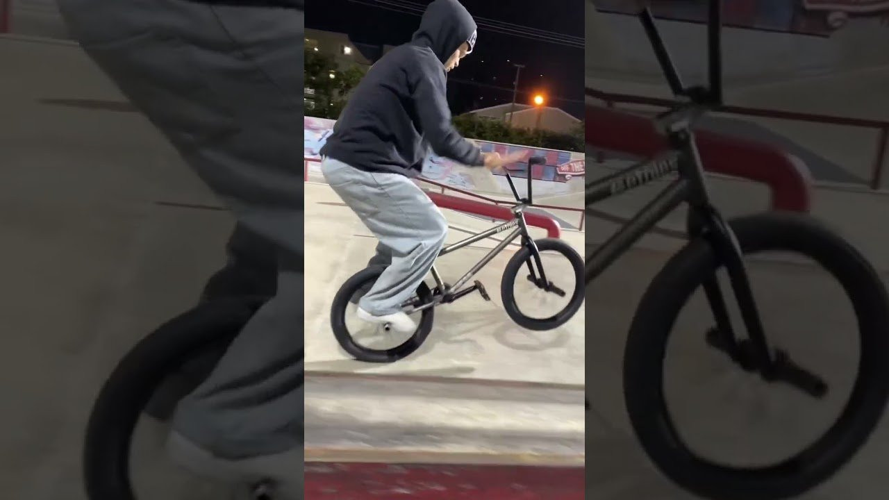 DEVON SMILLIE WITH VIDEO GAME LEVEL BALANCE AT THE SKATEPARK!<br />#bmxpark #cultcrew #bmxisfun