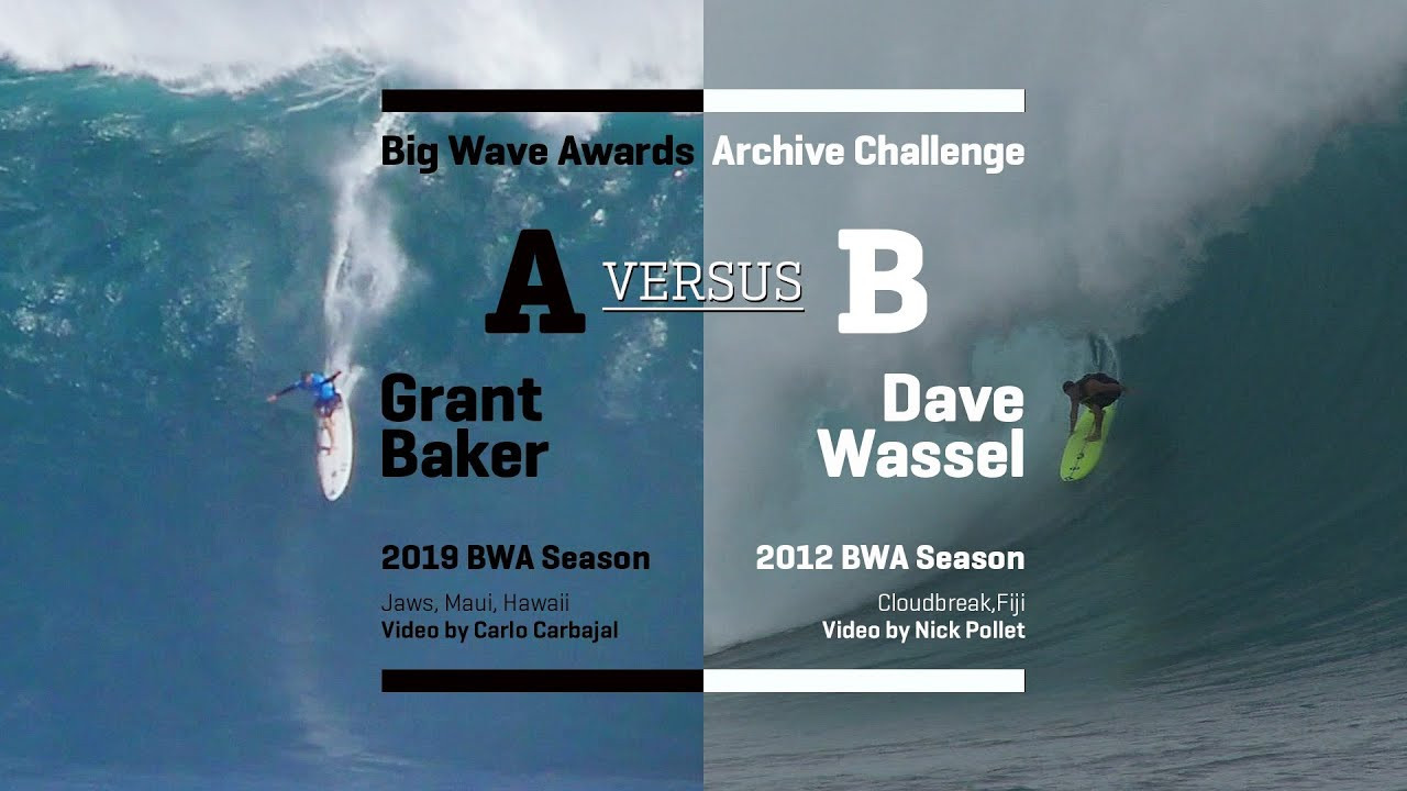 It's Grant "Twig" Baker at Jaws (2019) up against Dave "Hasselhoff" Wassel at Cloudbreak (2012) in an epic battle of two WSL Big Wave Awards classics! Who rode it better? Vote A for Baker or B for Wassel in the poll at the end of the clip and be sure to add your comments below. The WSL Big Wave Awards Archive Challenge is brought to you as pandemic sheltering entertainment -- for more big wave action see www.WorldSurfLeague.com/bigwaveawards