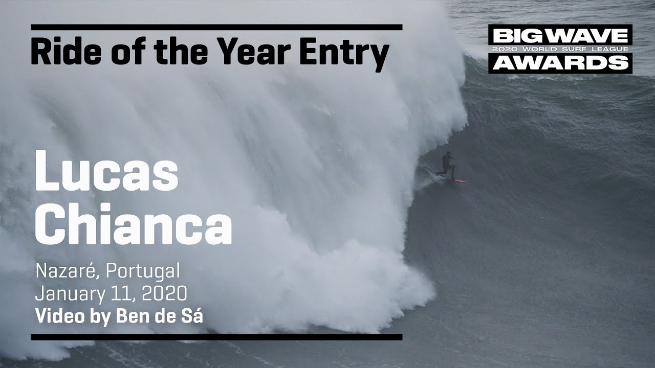 Lucas Chianca (Rio de Janeiro, Brazil) coils like a snake and strikes at the heart of a perilous pit at Praia do Norte, Nazaré, Portugal on January 11 2020. Video by Ben Sá. An entry in the Ride of the Year Award category of the 2020 WSL Big Wave Awards. For more information see www.WorldSurfLeague.com/bigwaveawards