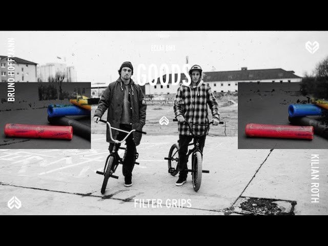 The Grip of choice for Bruno Hoffmann, the Filter Grip is new for 2015. Built using a simple ribbed pattern and symmetrical design, this is one long lasting flangeless grip that was designed to feel perfect right out of the packaging.<br /><br />ALL Éclat grips now use our new Corx V2 barends and the new Vex material for longer life and a softer feeling grip.<br /><br />Find out more about the Filter Grip HERE: http://eclatbmx.com/products/grips-ba...