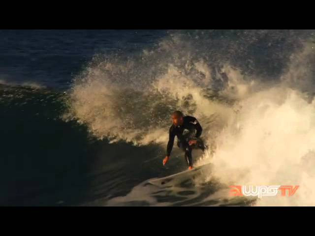 The boys, cutting loose on a no-contest day at Jeffreys Bay ...