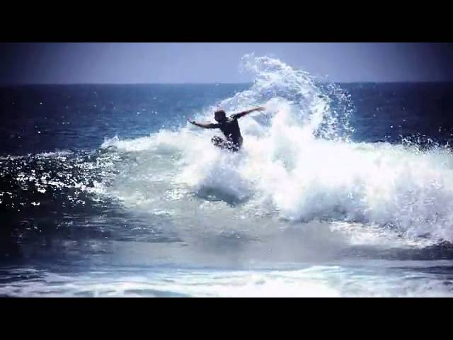 "As a gift for competing at the US Open Bob Hurley and Lee Stacey hooked me up with a modern replica of a board Bob shaped for Rabbit in '81. I took it out at Huntington Beach Pier for a play in the dribble. Good times!" -- Mick<br />Check mickfanning.com for more