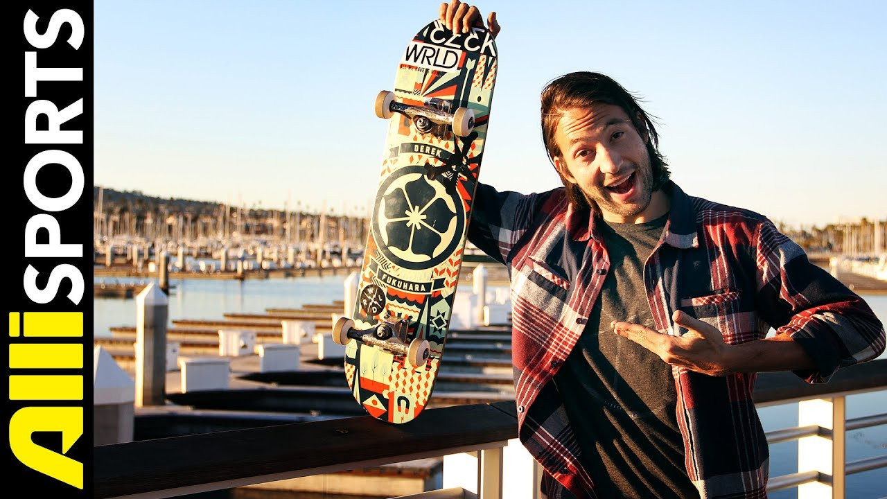 Derek Fukuhara breaks it down from his hardware and bushings to his first-ever pro model deck. Check out what Derek Fukuhara us riding on plus see him ride it in this Setup!<br /><br />Subscribe for new videos daily:<br />http://youtube.com/allisports<br /><br />Visit our Skate channel for related videos:<br />http://youtube.com/AlliSkateboarding<br /><br />Facebook: http://facebook.com/allisports<br />Twitter: http://twitter.com/allisports<br />Instagram: @allisports<br /><br />Music - XRAY EYEBALLS - "FOUR"