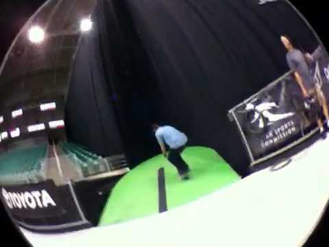 Andrew filmed this line first try right out of a meeting and with only 10 minutes before he had to announce the Gatorade Free Flow vert finals.