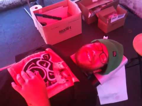 Andrew Cannon getting worked on at Tampa Pro