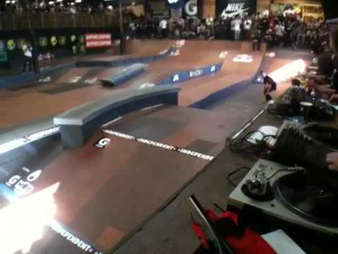 Bs 360 and feeble grind revert from one of his runs in the finals