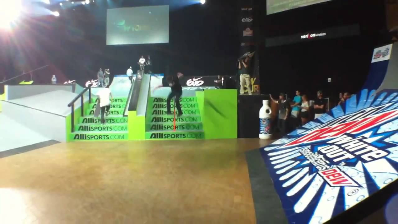 This is some of Timmy Knuth's tricks from Super Finals at the Vegas Dew Tour today. He got 6th place putting him in 13th overall for the year. Filmed on an iPhone with an OWLE Bubo.