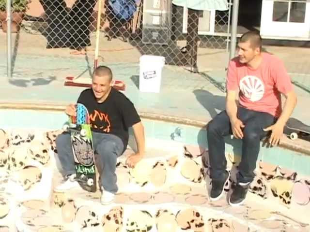 Jake Brown, Jake Duncombe, and Rob Lorifice have some fun in a backyard pool. Guest appearance by Rune Glifberg, and even Bill Weiss gets some.