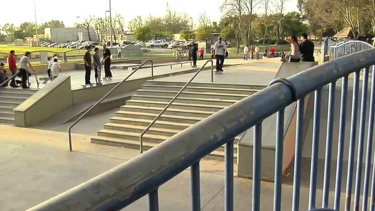 Kevin Romar is gettin' his fun in at the Santa Ana park