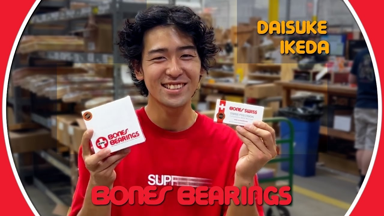 Daisuke Ikeda talking about Bones Swiss Bearings. Turn on your translation.