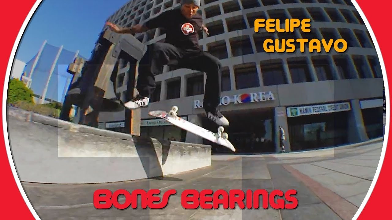 Felipe Gustavo likes skating Big Balls because the speed lasts forever! Watch him put them to test at Jkwon. Filmed and edited by Vitor Borger.<br />https://www.skateone.com/bonesr-big-ballsr-redsr-skateboard-bearings-8-pack