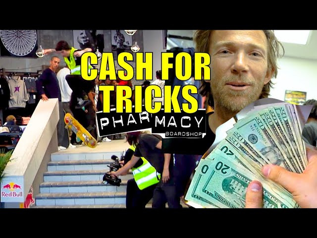 CHAOS! On Sunday feb 18 2024 Pharmacy Boardshop recreated one of the most iconic hubbas in skate history...INSIDE THE STORE! it was epic!<br /><br />filmed by @smallchangewi <br />fish eye clips by @sonyavexlo