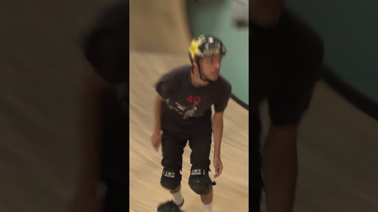 Spencer Burdock showing that getting angles on vert sometimes takes an extra step while Jimmy Wilkins sails above💥<br /><br /><br />➡️ iDabblevm.com for more<br /><br /><br />#Skateboarding