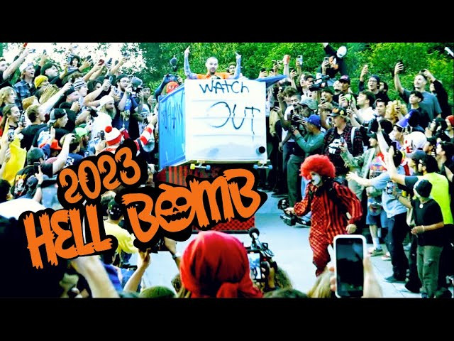 Complete chaos at the 2023 Halloween Hell Bomb.<br /><br />This usually takes place in Long Beach but this year the good people who put it on decided for a change of scenery, and so we found ourselves in the middle of Griffith park.<br /><br />Music by: Gone Wrong <br /><br />Filmed By: Jordan Maxham and Blake Housenga (@smallchangewi )<br />Drone: Zane Meyer (@chopemdownfilms )<br />Edited by: Jordan Maxham