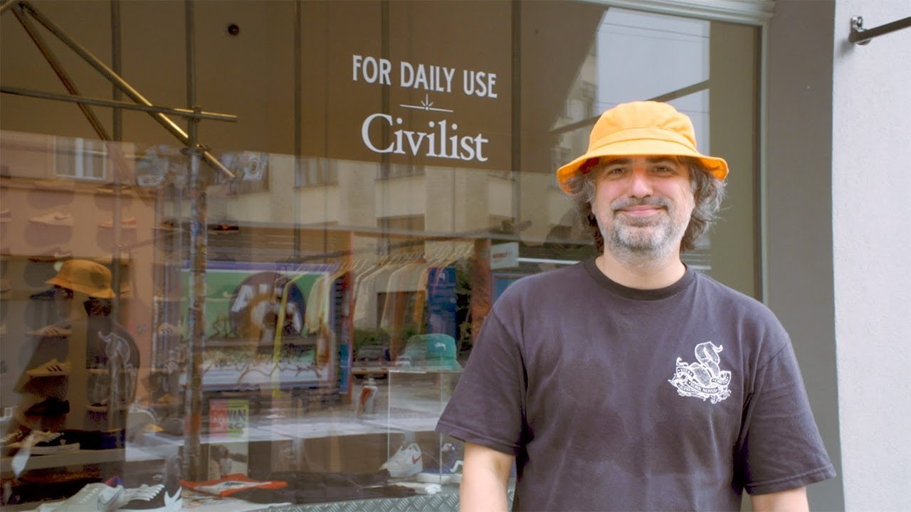 Civilist has served Berlin skateboarders since 2009. Located in a former art gallery, the shop is constantly reimagining itself, sometimes as famous skate spots or even a pizzeria. Stop by if you're in the neighborhood:<br /><br />Brunnenstraße 13<br />10119 Berlin-Mitte<br /><br />Mon-Fri 1200-1900h<br />Sat 1100-1800h <br /><br />☎️ +49 30 85 61 07 15<br />📧 store@civilistberlin.com<br />📱 https://www.instagram.com/civilistberlin<br /><br />More from Nike Skateboarding<br />Official website: https://www.nikesb.com/<br />Instagram: https://www.instagram.com/nikesb <br />Twitter: https://twitter.com/nikesb