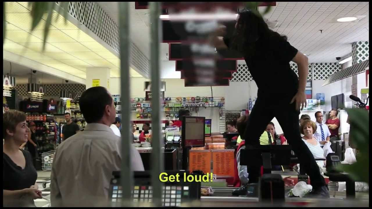 David Castillo of Primitive Weapons getting loud in a grocery store.<br /><br />SHOES KEEP IT DOWN, SNEAKERS GET LOUD<br />GET LOUD FOR A CHANCE TO WIN PRIZES, INCLUDING A TRIP TO CONVERSE RUBBER TRACKS STUDIO IN BROOKLYN<br /><br />1. RECORD YOURSELF GETTING LOUD IN A BORING, UNEXPECTED PLACE. NOTHING ILLEGAL OR MEAN - ANYONE CAN GET LOUD, SO BE CREATIVE!<br />2. UPLOAD IT WITH YOUR NAME, CITY & #SNEAKERSGETLOUD SO WE CAN FIND YOU!<br />3. SHARE IT ON YOUR BLOG, TWITTER, FACEBOOK, WHATEVER. THIE HIGHER THE VIEWS, THE HIGHER THE CHANCE TO WIN PRIZES<br /><br />http://play.converse.com/blog/2013/08/14/sneakers-get-loud