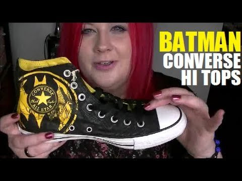 Hey everyone! Today I'll be showing you my new hi top Converse All Stars with the Batman design on them.<br /><br />Please take a second to 'Like' this video and subscribe! It'd mean a lot :)<br /><br />You can find me on loads of socialnetworks on here: http://about.me/foundonfilm<br /><br />If you have any questions I'm usually always reachable on Twitter: http://twitter.com/foundonfilm<br /><br />You can subscribe to my vlog channel - http://youtube.com/VlogOnFilm<br /><br />You can subscribe to my Hello Kitty channel - http://youtube.com/HelloKittyGoodies<br /><br />If you would like me to review your products, please email me at - foundonfilm@gmail.com<br /><br />My website is: http://www.foundonfilm.com<br /><br />You can also follow me on Instagram @FoundOnFilm<br /><br />Thanks for watching!<br />ADIOS!!
