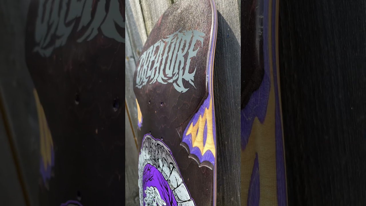 Subscribe: https://www.youtube.com/c/CreatureFiends<br /><br />New shape Alert! Hitz brings another banger to the Creature line with the Battle Gate Pro 1-Off deck. This stout 9" shape introduces the All-New Wheel Wings. A new take on an old tradition that makes the wheel well not only more effective, but even more bad ass. A perfect complement to this bad bitch of a graphic protecting Hitz’ gate to thee unknown by @carlsteinhagen.<br /><br />Scope Hitz Battle Gate Pro 1-Off Deck Here!<br />https://nhsskatedirect.com/products/9-08in-x-32-08in-hitz-battle-gate-pro-creature-skateboard-deck?variant=43747026141341<br /><br />LURK WITH US:<br />Shop: https://nhsskatedirect.com/pages/creature-skateboards<br />YouTube: https://www.youtube.com/c/CreatureFiends<br />Instagram: https://instagram.com/creaturefiends/ <br />Facebook: https://www.facebook.com/CreatureSkat...<br />Twitter: https://twitter.com/creaturefiends <br /><br />#CreatureSkateboards #Skateboarding #CreachTube