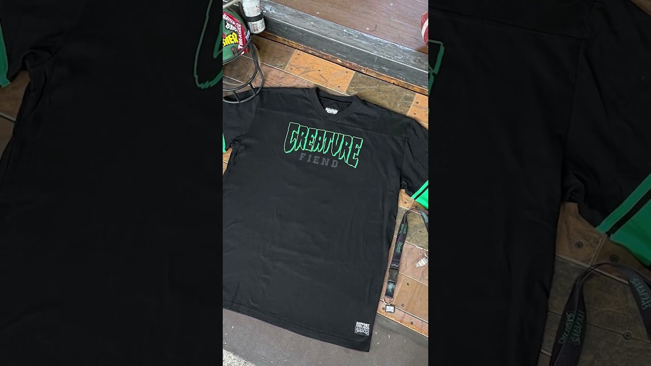 Subscribe: https://www.youtube.com/c/CreatureFiends<br /><br />Y'all ready for this?! 🆕 Logo Fiend jersey & Lanyard keychain are Game Changers 🏆 Peep the Larb go full Jock Jams and put em to the test! #LarbModelingAgency <br /><br />Peep the goods here:<br />https://nhsskatedirect.com/collections/creature-skateboards-new-arrivals?sort%5B0%5D%5Bfield%5D=created_at&sort%5B0%5D%5Border%5D=desc<br /><br />LURK WITH US:<br />Shop: https://nhsskatedirect.com/pages/creature-skateboards<br />YouTube: https://www.youtube.com/c/CreatureFiends<br />Instagram: https://instagram.com/creaturefiends/ <br />Facebook: https://www.facebook.com/CreatureSkat...<br />Twitter: https://twitter.com/creaturefiends <br /><br />#CreatureSkateboards #Skateboarding #CreachTube