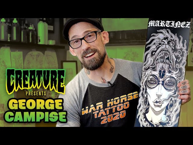 Subscribe to CreachTube: http://bit.ly/CreachTube <br /><br />From the nether region where things aren’t always as they seem, we give you the Phantasm Pro VX series. Lurk with the mastermind behind the series, George Campise, and check out his tattoo shop, War Horse Tattoo in Berkeley, CA. These graphics are a real anamorphic mind-bender with iridescent layers individually intended for Milton Martinez, Collin Provost, and Chris Russell. Graphics this Tech can only be offered on the superior VX construction, making these the most elaborate and calculated boards out.<br />Film and Edit: Joey Digital <br /><br />Follow George on Instagram: <br />https://www.instagram.com/georgecampise<br /><br />Check out the Phantasm VX Pro Series (while supplies last):<br />https://www.nhsfunfactory.com/creature-skateboards/skateboard-decks<br /><br />LURK WITH US:<br />Shop: https://www.nhsfunfactory.com/creature-skateboards<br />YouTube: http://bit.ly/CreachTube <br />Facebook: https://www.facebook.com/CreatureSkat...<br />Instagram: https://instagram.com/creaturefiends/ <br />Twitter: https://twitter.com/creaturefiends <br /><br />#CreatureSkateboards #Skateboarding #CreachTube