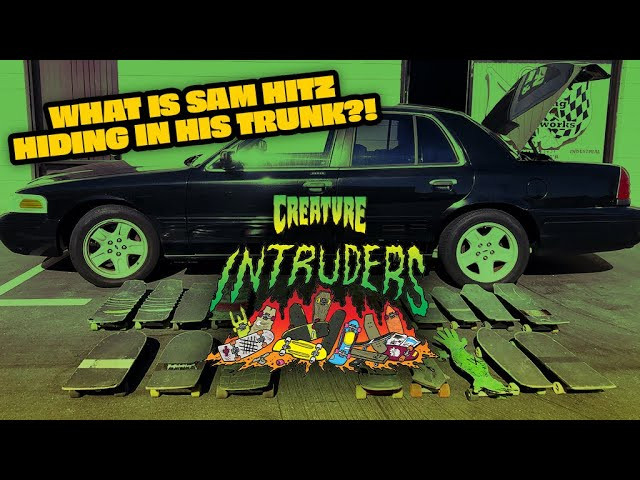 Subscribe to CreachTube: http://bit.ly/CreachTube <br /><br />We got a Bonus round for you Fiends! Hit the Play button and see what Sam Hitz was hiding in his trunk, then get schooled on some of his favorite creations that all started out with a jigsaw in the SHED. All of this and more in our new series, INTRUDERS starring Sam Hitz. <br /><br />Filmed by: Lannie Rhoades, Jacob Nuñez<br />Edited by: Trevar Cushing<br /><br />Watch the full episode of INTRUDERS Episode 1 here: https://youtu.be/_ETlUdxqIbk<br /><br />LURK WITH US:<br />Shop: https://www.nhsfunfactory.com/creature-skateboards<br />YouTube: http://bit.ly/CreachTube <br />Facebook: https://www.facebook.com/CreatureSkat...<br />Instagram: https://instagram.com/creaturefiends/ <br />Twitter: https://twitter.com/creaturefiends <br /><br />#CreatureSkateboards #Skateboarding #CreachTube