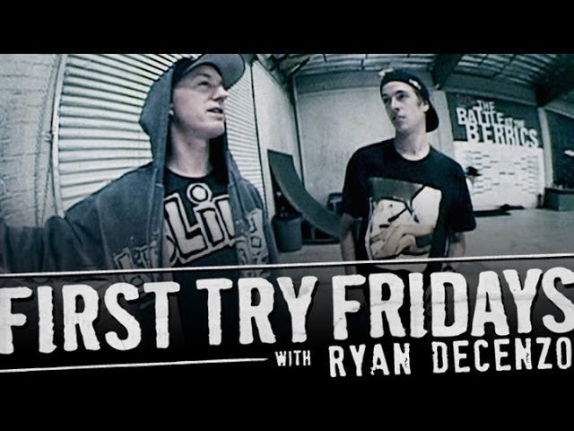 If it's Friday, your name is Ryan Decenzo, and it's your first time to the Berrics, there's a 100% chance you're going to have to do a First Try Friday. Ronnie Creager gives no passes.<br /><br />Subscribe to The Berrics - http://bit.ly/TheBerricsYoutube<br />More First Try Fridays - http://bit.ly/FirstTryFriday_Playlist<br /><br />Daily Videos and more: http://theberrics.com<br />Like The Berrics on Facebook: http://fb.com/berrics<br />Follow The Berrics on Instagram: http://instagram.com/berrics<br />Follow The Berrics on Twitter: http://twitter.com/berrics