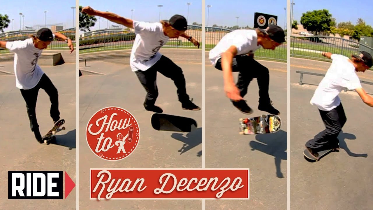Every weekend on RIDE Channel, learn new tricks from top pros. You'll get step-by-step instructions on how to master every trick in skateboarding! Tune in every weekend, then get on your board and check your skills.<br /><br />Today Ryan Decenzo teaches you how to do 360 Flips.<br /> <br />Watch More How-To Skateboarding: http://bit.ly/SEqh48<br /><br />WARNING!<br />Skateboarding is a hazardous sport. Engaging in the activities shown and described in this video can cause serious injury and possibly death. Any person who skateboards is assuming all risks of personal injury and damage that can result from skateboarding.<br /><br />SUBSCRIBE to RIDE: http://bit.ly/HZ9Dau<br />Like RIDE on FACEBOOK: http://facebook.com/ridechannel<br />Follow RIDE on INSTAGRAM: http://instagram.com/ridechannel<br />Follow RIDE on TWITTER: http://twitter.com/ridechannel