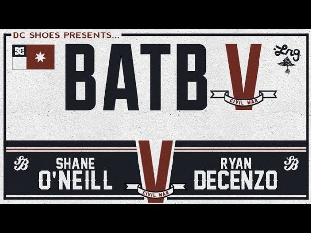 Shane O'neill and Ryan Decenzo, both representing Team Berra, go head to head in the first round of Battle at The Berrics 5. who will continue on for Team Berra?<br /><br />The fifth installment of Battle at The Berrics pinned Eric Koston and Steve Berra against each other not in a game of skate themselves, but team against team. Both Koston and Berra selected a pristine team of 16 of the top skateboarders to go head to head in what is now known as Battle at The Berrics 5: Team Berra vs Team Koston.<br /><br />Team Berra: Chris Cole, Shane O'neill, Nick Tucker, Boo Johnson, Mike Mo Capaldi, Matt Miller, Nyjah Huston, Kevin Romar, Cory Kennedy, Jimmy Carlin, Ryan Decenzo, Billy Marks, Theotis Beasley, Ryan Pearce, Ronnie Creager, and Sebo Walker.<br /><br />Team Koston: Paul Rodriguez, PJ Ladd, Moose, Morgan Smith, Keelan Dadd, Tom Asta, Felipe Gustavo, Sean Malto, Davis Torgerson, Marquise Henry, Torey Pudwill, Ishod Wair, Evan Smith, Tommy Fynn, Trent McClung, and Manny Santiago<br /><br />Subscribe to The Berrics - http://bit.ly/Subscribe-to-TheBerrics<br />Watch more BATB5 here - http://bit.ly/BATB5_Playlist<br /><br />Daily Videos and more: http://theberrics.com<br />Like The Berrics on Facebook: http://fb.com/berrics<br />Follow The Berrics on Instagram: http://instagram.com/berrics<br />Follow The Berrics on Twitter: http://twitter.com/berrics