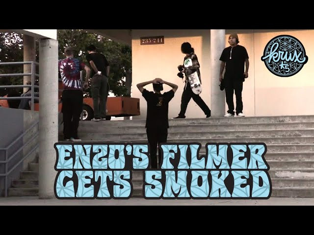Could this be the gnarliest skate filmer take out of all time?! You saw the clip, now rap out with Enzo Cautela and his filmer Tyler Youds as they break down what happened to them on that fateful day where the THPS game came to life, getting bulldozed by a security guard on an oversized golf cart.<br /><br />Watch Enzo's FUX WITH KRUX Part HERE!<br />https://www.youtube.com/watch?v=_hdAaMk0xcs<br /><br />Follow Enzo on Instagram!<br />https://www.instagram.com/enzo_cautela<br /><br />Follow Tyler on Instagram!<br />https://www.instagram.com/sickyouds<br /><br />Edited by: <br />Tyler Younds <br />https://www.instagram.com/sickyouds<br />Cody Long<br />https://www.instagram.com/codylonglens/<br /><br />Checkout all the new trucks n' stuff here: <br />https://www.nhsfunfactory.com/krux-trucks<br />http://kruxtrucks.com/<br /><br />Follow Krux Trucks on TikTok!<br />https://vm.tiktok.com/JND9V13/<br />Follow Krux Trucks on Instagram:<br />https://instagram.com/kruxtrucks<br />Follow Krux Trucks on Twitter:<br />https://twitter.com/kruxtrucks<br />Like Krux Trucks on Facebook:<br />https://www.facebook.com/Kruxtrucks