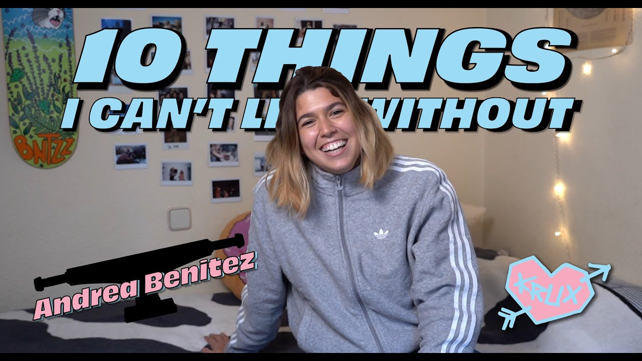 SuB tO tHe TuBe! 📺 https://www.youtube.com/c/kruxtrucks<br /><br />👉 Andrea Benitez posts up and breaks down 10 things she can't live without with her friends at Krux Trucks 💘<br /><br />Follow Andrea on Instagram!!<br />https://www.instagram.com/andreabntzz<br /><br />Filmed by Iñaki Urchaga!<br />Follow Iñaki on Instagram!<br />https://www.instagram.com/iucreate<br /><br />Edited by Cody Long<br />Follow Cody on Instagram!<br />https://www.instagram.com/codylonglens<br /><br />Sound provided by Dr. Thraxxx<br />https://www.instagram.com/dr.thraxenstein<br />https://soundcloud.com/doctorthraxxx<br /><br />Checkout all the new trucks n' stuff here: <br />https://www.nhsfunfactory.com/krux-trucks<br />http://kruxtrucks.com/<br /><br />Follow Krux Trucks on TikTok! https://vm.tiktok.com/JND9V13/<br />Follow Krux Trucks on Instagram: https://instagram.com/kruxtrucks<br />Follow Krux Trucks on Twitter: https://twitter.com/kruxtrucks<br />Like Krux Trucks on Facebook: https://www.facebook.com/Kruxtrucks