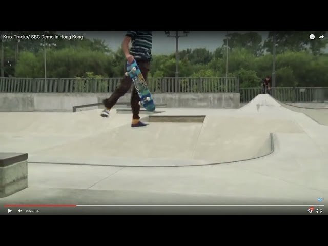 Louie Barletta's demo antics are truly a sight to behold. From flyaways to product toss clean up Lou is the man. Check out Louie, Cairo Foster and Ron Whaley at the Krux demo for SBC in Hong Kong. Thanks to SBC Skateshop and ATD China.