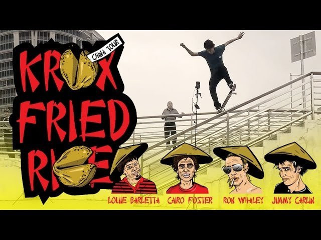In this shred-heavy and feel-good web gem, the Krux Team skates, demos and rages throughout China! Featuring Jimmy Carlin, Cairo Foster, Louie Barletta and Ron Whaley. Krux Skateboard Trucks. They turn and stuff!<br /> <br />kruxtrucks.com @kruxtrucks #kruxfriedrice <br /> <br />Music:<br />Ninjasonik - Jump Around (Traptain Morgan Remix)<br />http://soundcloud.com/ninjasonik/jump-around-cover-ft-traptain<br />Ninjasonikmusic.com<br />Twitter: @ninjasonik @benrobey @telli_pan<br /><br />Extracurricular Twerk by Dr. Wylie<br />http://drwylie.bandcamp.com/
