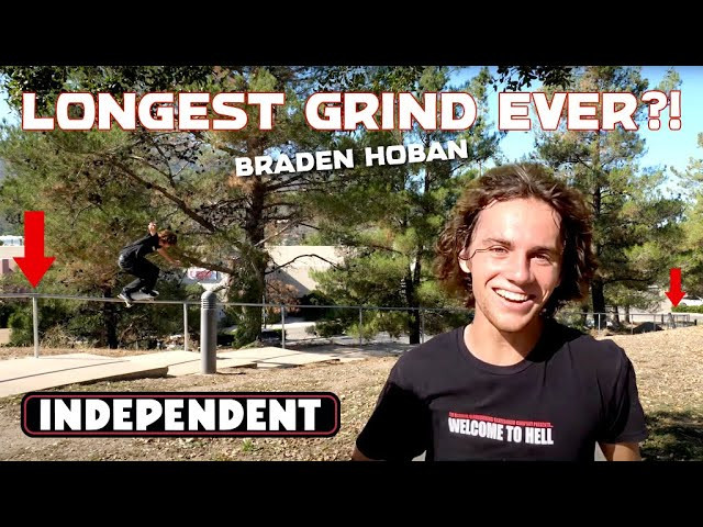 Braden Hoban conquers the longest rail San Diego has to offer topping at 194ft. <br /><br />Follow Braden Hoban - (https://www.instagram.com/bradenhoban/)<br /><br />Filmed by <br />Jesse Silva - (https://www.instagram.com/noguf/)<br />Rhino - (https://www.instagram.com/rhino/)<br /><br />Edited by Jesse Silva - (https://www.instagram.com/noguf/)<br /><br />____________________________________________________________________<br /><br />Ride The Best and Subscribe to Independent Trucks!<br /><br />YouTube: http://bitly.com/IndyYouTube​​<br />Facebook: https://www.facebook.com/IndependentTrucks<br />Instagram: https://instagram.com/independenttrucks​<br />Twitter: https://twitter.com/indy_trucks​