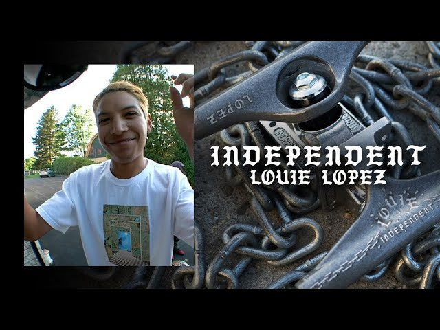 Hot minute with Louie Lopez catching grinds on his new Signature Inverted Kingpin Independent Trucks! Louie's Pro Truck features first ever standard height and inverted kingpin. OUT NOW - 139, 144, 149 & 159<br /><br />Shop Louie's Signature Truck: ( https://nhsskatedirect.com/products/stage-11-louie-lopez-ikp-trans-black-standard-skateboard-trucks-independent )<br /><br />Follow Louie: ( https://www.instagram.com/louielopez/ )<br /><br />Filmed Ryan Lee: ( https://www.instagram.com/ryanree/ )<br /><br />Edited by Jacob Nuñez: ( https://www.instagram.com/paconertz/ )<br /><br />____________________________________________________________________<br /><br />Ride The Best and Subscribe to Independent Trucks!<br /><br />Shop: https://nhsskatedirect.com/pages/independent-trucks<br />YouTube: http://bitly.com/IndyYouTube​​<br />Facebook: https://www.facebook.com/IndependentTrucks<br />Instagram: https://instagram.com/independenttrucks​<br />Twitter: https://twitter.com/indy_trucks​