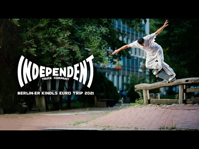 Spend 8 days firing it up with the Indy Euro team as they smash around some of the best spots Berlin has to offer, fueled off of Berliner Kindls and grabbing cash for tricks in Independent Trucks “Berlin-er Kindls” Euro Trip 2021.<br /><br />Featuring:<br />Tom Knox: (https://www.instagram.com/t0mkn0x/)<br />Eniz Fazliov: (https://www.instagram.com/enizfazliov/)<br />Doobie: (https://www.instagram.com/doobieornotdoobieee/)<br />Vincent Milou: (https://www.instagram.com/vincentmilou/)<br />Ulph Andersson: (https://www.instagram.com/ulphandersson/)<br />Nassim Lachhab: (https://www.instagram.com/nassimlachhab/)<br />Justin Sommer: (https://www.instagram.com/justinsommer_/)<br />Kalle Wiehn: (https://www.instagram.com/kvlle/)<br />Daniel Pannemann: (https://www.instagram.com/daniel_pannemann/)<br />Kai Hilebrandt: (https://www.instagram.com/kaiobananacake/)<br />Denny Pham: (https://www.instagram.com/dennypham/)<br />Leon Charo-Tite: (https://www.instagram.com/streetquarter/)<br /><br />Filmed by <br />Dan Schulz: (https://www.instagram.com/720x576/)<br />Cesar Keil: (https://www.instagram.com/cegkallday/)<br />Isaac Wilkinson: (https://www.instagram.com/isaacdw42/)<br />_________________________________________________________<br /><br />Ride The Best and Subscribe to Independent Trucks!<br /><br />YouTube: http://bitly.com/IndyYouTube<br />Facebook: https://www.facebook.com/IndependentTrucks<br />Instagram: https://instagram.com/independenttrucks/<br />Twitter: https://twitter.com/indy_trucks