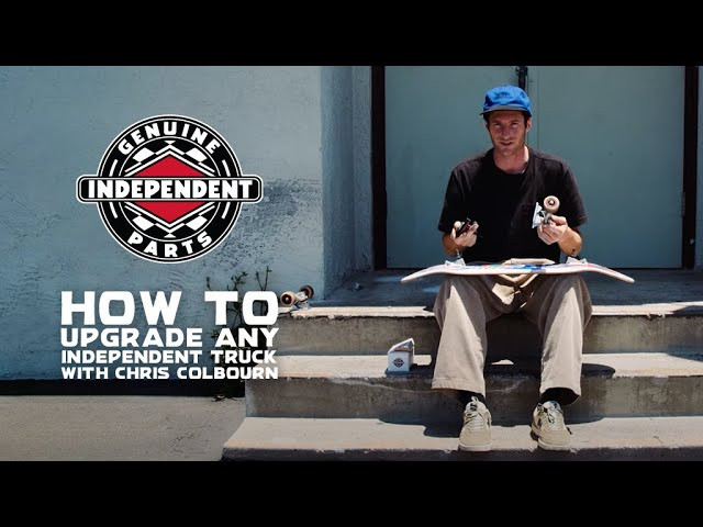 Chris "Cookie" Colbourn shows us how to prolong his Independent trucks with the new Inverted Kingpin Baseplate Kit! See how easy it is to convert your trucks and get straight to the session.<br /><br />Independent Trucks new inverted kingpin and baseplate set. Convert any Independent truck to an inverted kingpin setup for better grind clearance. Features an innovative new shaft nut for a more rigid setup and better turning performance than other inverted kingpin configurations. Use either a standard 9/16" wrench or 5.5mm Allen key.<br /><br />*Patent Pending<br /><br /><br />Follow Chris Colbourn: (https://www.instagram.com/coookie_doe/)<br /><br />Filmed and Edited by Tylre Wilcox: (https://www.instagram.com/tylrewilcox/​​)<br />____________________________________________________________________<br /><br />Ride The Best and Subscribe to Independent Trucks!<br /><br />YouTube: http://bitly.com/IndyYouTube​​<br />Facebook: https://www.facebook.com/IndependentTrucks<br />Instagram: https://instagram.com/independenttrucks​<br />Twitter: https://twitter.com/indy_trucks​