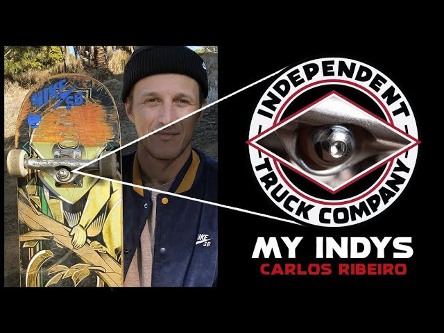 All Indy Trucks are unique to each individual who puts them on a board... Dig in with Carlos Ribeiro for this Installment of "My Indys," as he talks about riding 144 MiDs* and how they are perfect for technical street skating.<br /><br />Follow Carlos Ribeiro: (https://www.instagram.com/carlosribeiro9)<br /><br />Filmed by Tylre Wilcox: (https://www.instagram.com/tylrewilcox)<br />Edited by Jacob Nunez: (https://www.instagram.com/paconertz)<br /><br />New Independent MiD* trucks feature a lower profile hanger for optimal contact point angle on your nose and tail for flip tricks, ledges, and all-around street skating with a recommended wheel size of 53mm and under.<br /><br />The newly designed and first ever Independent inverted kingpin can be used with either a 5.5mm Allen key or standard 9/16" hex wrench. The innovative new Shaft Nut in the baseplate creates a rigid and durable solution to lateral movement found in most inverted kingpin designs and increases adjustability.<br /><br />The new MiD* is 52mm tall and built on Independent's legendary geometry with full size cushions for maximum turning action and comes in 129, 139, 144, 149, 159 sizes.<br /><br />The all new design includes new size designations underneath the hanger for easy identification.<br /><br />52mm tall for optimal performance and wheel clearance with wheels 53mm and under.<br /><br />A356 T6 Aluminum Hanger & Baseplate<br />The best lightweight aluminum alloy heat treated to T6 condition for strength, durability, and grind feel.<br /><br />SCM435 Chromoly Steel Axle<br />Highest quality and durability available.<br /><br />Inverted Grade 8 kingpin w/ 9/16" & 5.5mm Allen<br />Never break, never bend.<br /><br />Steel Shaft Nut with nylon locking insert<br /><br />159 model features 6 hole universal baseplate with old and new school mounting pattern.<br /><br />Independent Trucks are Built to Grind and Guaranteed for Life.<br /><br />*Patent Pending<br />________________________________________________________<br /><br />Ride The Best and Subscribe to Independent Trucks!<br /><br />YouTube: http://bitly.com/IndyYouTube​​​​​<br />Facebook: https://www.facebook.com/IndependentTrucks<br />Instagram: https://instagram.com/independenttrucks<br />Twitter: https://twitter.com/indy_trucks​