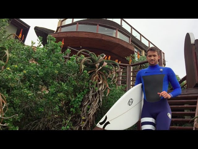 The world's best feel out the conditions before the first heat at Jeffreys Bay.