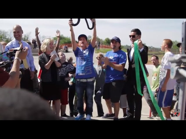 The Ribbon cutting ceremony for the re vamped Penn Valley skatepark in Kansas City. This park was redesigned and expanded by California Skateparks using course features from the Kansas City stop of Street League 2011. Street League goes LIVE on ESPN2 May 19th at 9PM EST.<br /><br />About Street League Skateboarding<br /><br />Street League Skateboarding (SLS) is the first-ever professional league for street skateboarding. SLS features 25 of the world’s most exciting skateboarders competing in an easy-to-follow, ISXTM instant scoring format on one-of-a-kind concrete skate plazas, all for the largest prize purse in skateboarding history. Each arena stop of the 2015 SLS season will air live on FOX Sports 1 and FOX Sports GO with a live international webcast on Streetleague.com. For more information, visit www.streetleague.com and follow @streetleague.<br /><br />Street League Skateboarding Facebook: http://sls14.co/17DZT5d<br />Instagram: http://sls14.co/1AS3s1T <br />Twitter: http://sls14.co/17E0i7t <br />Street League: http://sls14.co/1pr4BZS<br /><br />CA Skateparks<br />Facebook: https://www.facebook.com/CaliforniaSkateparks<br />Instagram: https://instagram.com/caskateparks<br />Twitter: https://twitter.com/CAsk8parks<br /><br />Cricket Wireless<br />Facebook: https://www.facebook.com/cricketnation<br />Instagram: https://instagram.com/cricketnation<br />Twitter: https://twitter.com/Cricketnation<br /><br />Diamond Supply Co<br />Facebook: https://www.facebook.com/DiamondSupplyCo<br />Instagram: https://instagram.com/diamondsupplyco/<br />Twitter: https://twitter.com/diamondsupplyco<br /><br />FOX Sports 1<br />Facebook: https://www.facebook.com/FOXSports1<br />Instagram: https://instagram.com/foxsports1<br />Twitter: https://twitter.com/ FOXSports1<br /><br />GoPro<br />Facebook: https://www.facebook.com/gopro<br />Instagram: https://instagram.com/GoPro<br />Twitter: https://twitter.com/GoPro<br /><br />ISX<br />Facebook: https://www.facebook.com/ISXscoring<br />Instagram: N/A<br />Twitter: https://twitter.com/ISXscoring<br /><br />Monster Energy<br />Facebook: https://www.facebook.com/monsterenergy<br />Instagram: https://instagram.com/monsterenergy<br />Twitter: https://twitter.com/monsterenergy<br /><br />New Era<br />Facebook: https://www.facebook.com/neweracap<br />Instagram: https://instagram.com/neweracap<br />Twitter: https://twitter.com/neweracap<br /><br />Nike SB<br />Facebook: https://www.facebook.com/nikeskateboarding<br />Instagram: https://instagram.com/nikesb<br />Twitter: https://twitter.com/nikesb<br /><br />Nixon<br />Facebook: https://www.facebook.com/nixon<br />Instagram: https://instagram.com/Nixon_Now<br />Twitter: https://twitter.com/Nixon_Now<br /><br />PacSun<br />Facebook: https://www.facebook.com/pacsun<br />Instagram: https://instagram.com/pacsun<br />Twitter: https://twitter.com/pacsun<br /><br />Rob Dyrdek<br />Facebook: https://www.facebook.com/robdyrdek<br />Instagram: https://instagram.com/robdyrdek/<br />Twitter: https://twitter.com/robdyrdek<br /><br />Skatepark of Tampa<br />Facebook: https://www.facebook.com/spottampa<br />Instagram: instagram.com/spottampahttps://<br />Twitter: https://twitter.com/spottampa<br /><br />True Skate<br />Facebook: https://www.facebook.com/trueskate<br />Instagram: https://instagram.com/trueskateofficial<br />Twitter: https://twitter.com/trueskate