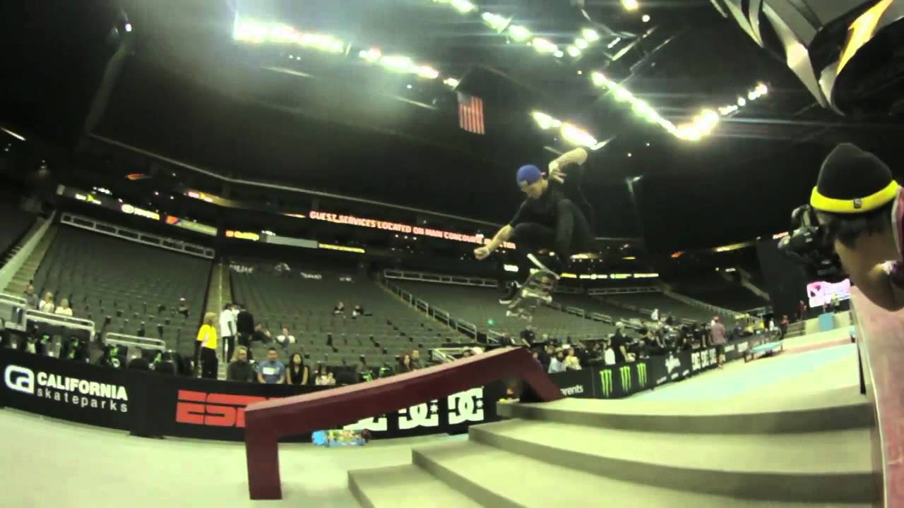 Ryan Sheckler putting down some tricks at the Kansas City Street League in the Sprint Center