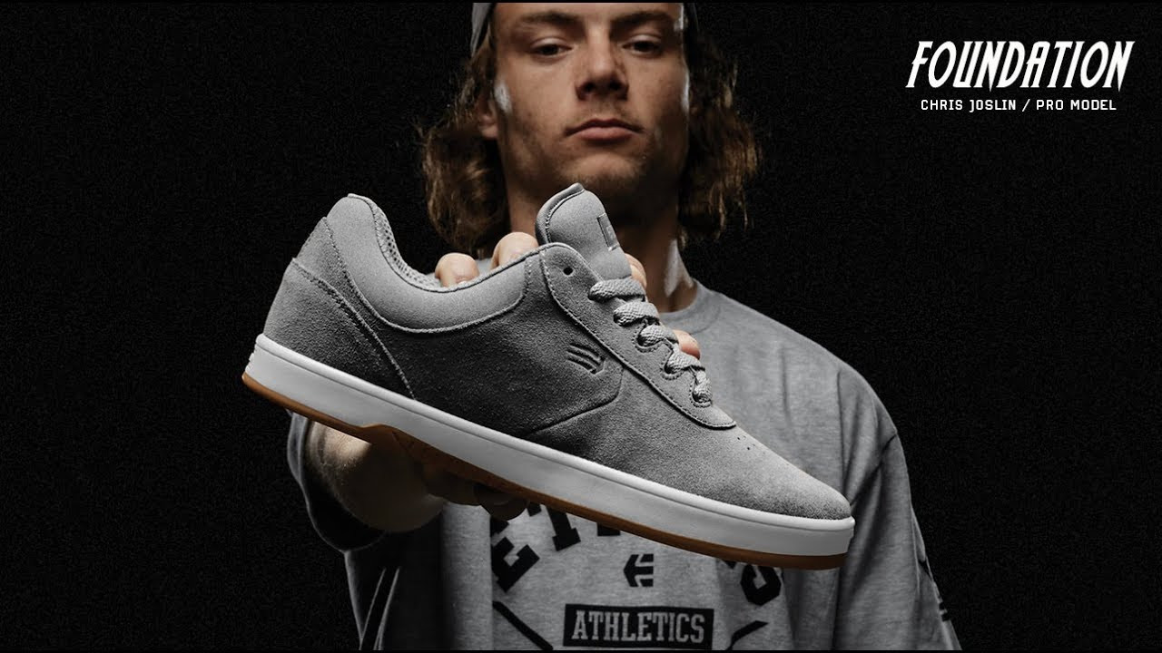 See more: http://etni.es/joslin1<br /><br />Chris Joslin is UNSTOPPABLE!<br /><br />etnies is proud to introduce his first pro model shoe, the Joslin Pro! <br /> <br />The amount of footage that he has produced in four years is unprecedented. <br />The level of skateboarding that he operates at is insurmountable.<br />And the Joslin Pro is part of his legacy.<br /> <br />The Joslin Pro is designed to equip Chris with footwear that is as unstoppable, durable, and as tough as he is. With a hidden toe cap beneath the vamp for durability and an STI Evolution Foam midsole for impact, Chris Joslin’s first pro model shoe is packed full of stealth technology. Down to every tiny detail, the Joslin Pro is everything he wanted in an ideal skate shoe – a clean-cut style that is affordable and durable enough to take a beating.<br /> <br />Chris Joslin is changing the landscape, setting a new standard, and in a league of his own.<br />The Joslin Pro stamps his mark in skateboarding.<br />And this is only the beginning.<br /><br />“From the inside out, this shoe LASTS an that’s what I love!” – Chris Joslin